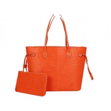 Louis Vuitton Neverfull MM van Epi-leer in oranje