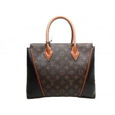Louis Vuitton W-tas Monogram & Leer GM Zwart