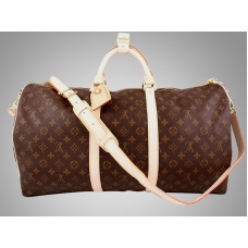 Louis Vuitton Monogram Keepall 50 met schouderband