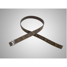 Louis Vuitton Monogram Riem met Initialen, Zilverkleurig