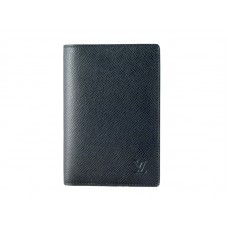 Louis Vuitton Taiga lederen paspoorthoes Ardoise