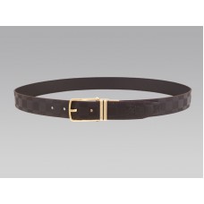 Louis Vuitton Boston omkeerbare riem van geglazuurd kalfsleer met gouden accenten