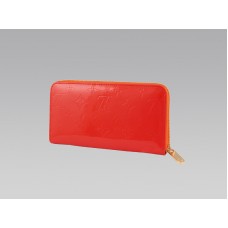Louis Vuitton Monogram Vernis Zippy Portemonnee Oranje Zonsondergang