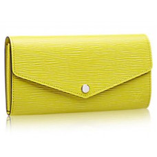 Louis Vuitton Epi Leren Sarah Portemonnee Pistache