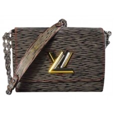 Louis Vuitton Epi Leather Twist Mm Denim Zwart