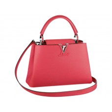 Louis Vuitton Capucines BB tas in lycheeroze