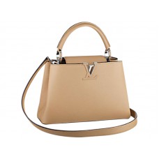 Louis Vuitton Capucines BB-tas in beige