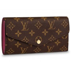 Louis Vuitton Sarah Portemonnee Monogram Canvas Fuchsia m62234