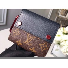 Louis Vuitton Monogram Canvas Compacte Portemonnee Zwart m63041