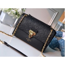 Louis Vuitton Monogram Empreinte Vavin Chain Portemonnee Zwart m63398