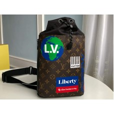 Louis Vuitton Monogram Canvas Chalk Sling Bag Bruin m44625