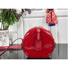 Louis Vuitton Monogram Vernis Soft Hat Box Rood m53999