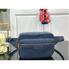 Louis Vuitton Monogram Denim Outdoor Heuptas Marineblauw m44741