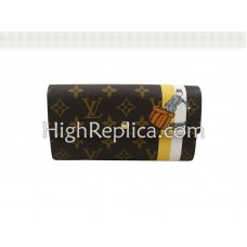 Louis Vuitton Monogram Bruidegom Portemonnee met Ritsvak, Geel